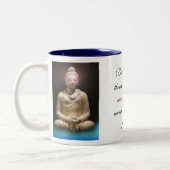 Morning Wisdom Buddha Tweekleurige Koffiemok (Links)