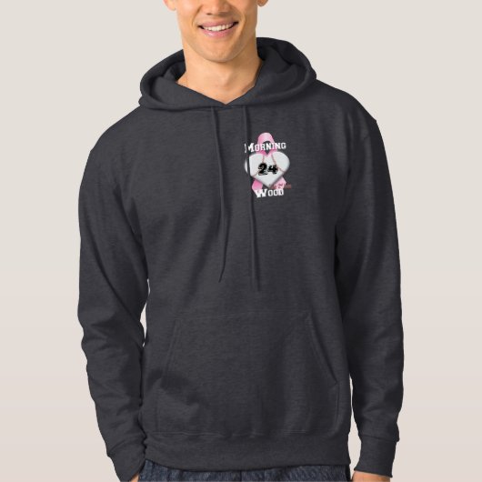 Morning Wood Dark Hoodie (Voorkant)