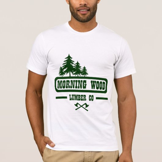 MORNING WOOD LUMBER CO, T-SHIRT (Voorkant)