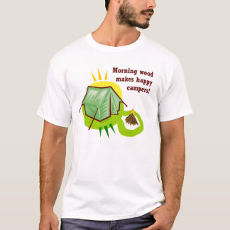 Morning Wood maakt Happy Campers T-shirt