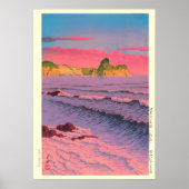 Morning-Zee-at-Shiribeshi-by-Kawase-Hasui Poster (Voorkant)