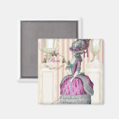 Morning zet de Champs-Élysées omlaag Magneet (Voorkant / Achterkant)