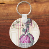 Morning zet de Champs-Élysées omlaag Sleutelhanger (Voorkant)