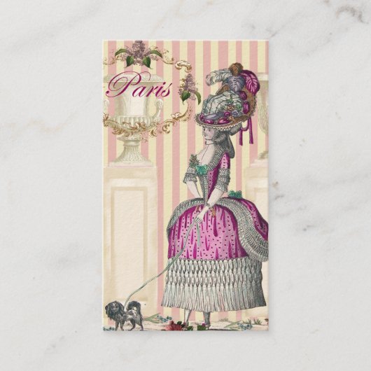 Morning zet de Champs-Élysées omlaag Visitekaartje (Voorkant)