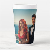 #MorningRoutineLatteMug Latte Mok (Voorkant)