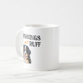 Mornings Are Ruff – Funny Dog Lover Coffee Quote Koffiemok (Voorkant links)