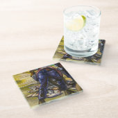 Morning's Catch, Harbour Island, Bahamas Glazen Onderzetter (Schuin)