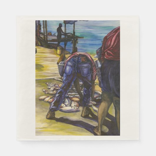 Morning's Catch, Harbour Island, Bahamas Servet (Voorkant)