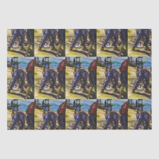 Morning's Catch, Harbour Island, Bahamas Tissuepapier (Voorkant)