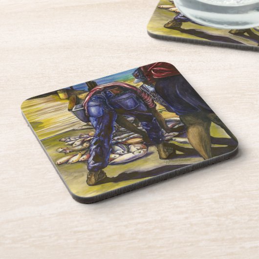 Morning's Vangst, Harbor Island Bier Onderzetter (Linkerzijde)