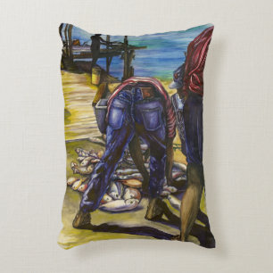 Morning's Vangst, Harbor Island Decoratief Kussen