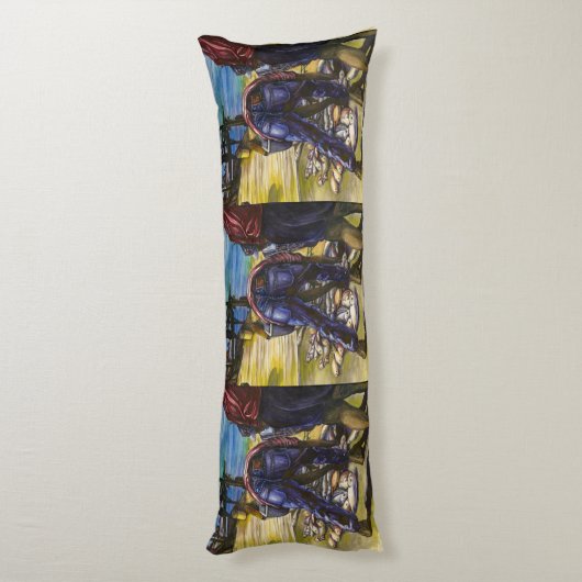 Morning's Vangst, Harbor Island Lichaamskussen (Achterkant (Verticaal))