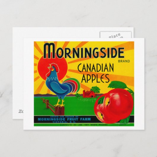 Morningside Apple LabelCanada Briefkaart (Voorkant / Achterkant)