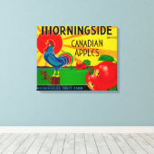 Morningside Apple LabelCanada Canvas Afdruk (Insitu (Houten vloer))