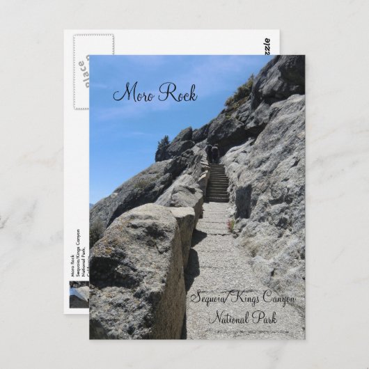 Moro Rock Sequoia National Park Briefkaart (Voorkant / Achterkant)