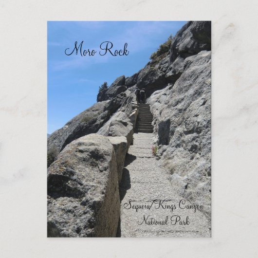 Moro Rock Sequoia National Park Briefkaart (Voorkant)