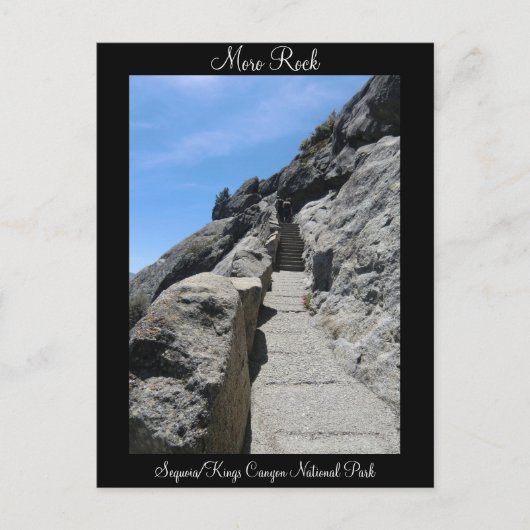 Moro Rock Sequoia National Park Briefkaart (Voorkant)