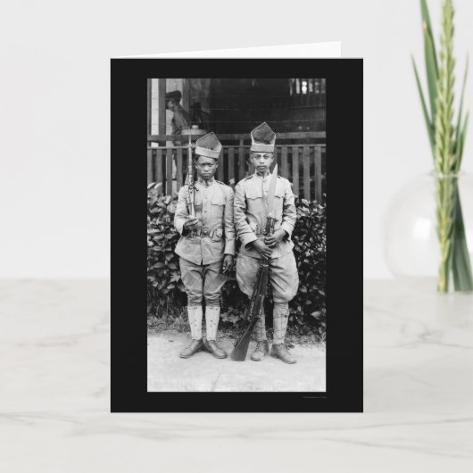Moro Soldaten Filipijnen 1909 Kaart (Voorkant)