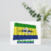 Morobe Province Waving Flag Briefkaart (Staand voorkant)