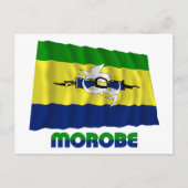 Morobe Province Waving Flag Briefkaart (Voorkant)