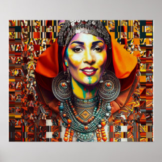 Moroccan Amazigh Beauty Poster