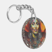 Moroccan Amazigh Beauty Sleutelhanger (Voorkant Links)