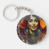 Moroccan Amazigh Beauty Sleutelhanger (Voorkant)