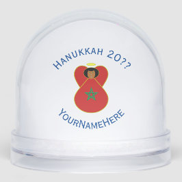 Moroccan Angel Hanukkah Flag Personalized Sneeuwbol