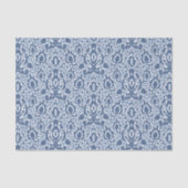 Moroccan Blue Grey Casbah Damask Tissuepapier (Voorkant)