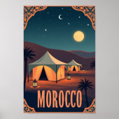 Moroccan Desert Nights – Retro Lantern Glow Poster (Voorkant)