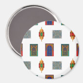 Moroccan Doors and Lanterns Mosaic  Magneet (Voorkant / Achterkant)