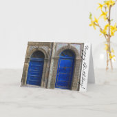 Moroccan Doors Happy Birthday Kaart (Gele Bloem)