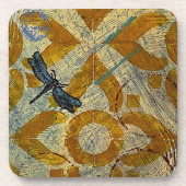 Moroccan Dragonfly Hard plastic onderzetter (Voorkant)