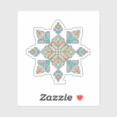 Moroccan Embroidery Star Sticker (Vel)