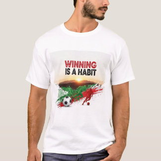 Moroccan Flag Motivation & Champion Mindset Design T-shirt