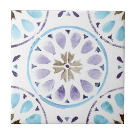 Moroccan Floral Pattern Tegeltje