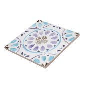 Moroccan Floral Pattern Tegeltje (Zijkant)