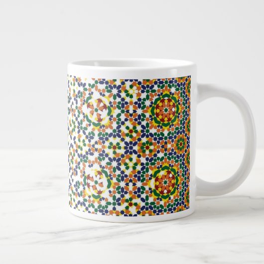 Moroccan Geometric Pattern Grote Koffiekop (Rechts)