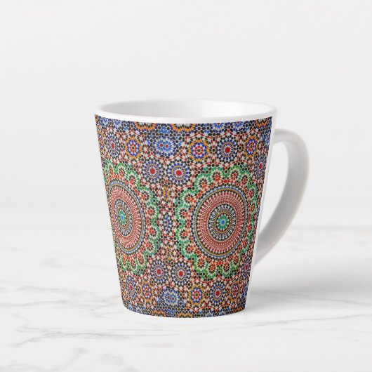 Moroccan Geometric Pattern  Latte Mok (Rechterhoek)
