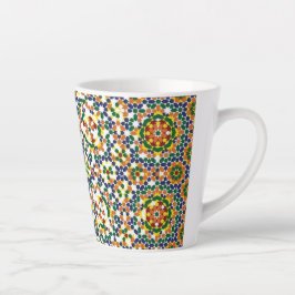 Moroccan Geometric Pattern Latte Mok