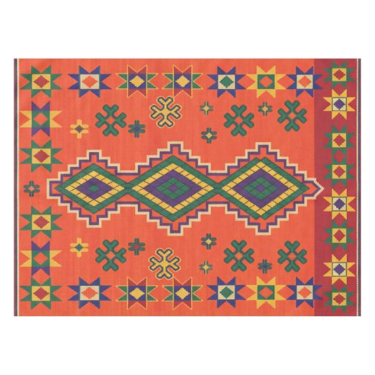 Moroccan Harmony in Orange Tafelkleed (Voorkant (Horizontaal))