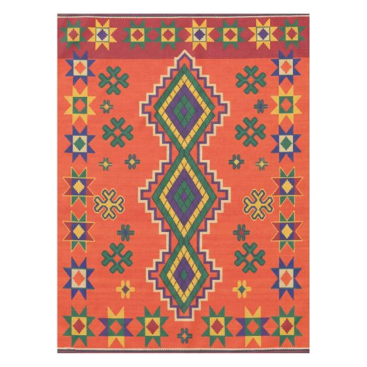 Moroccan Harmony in Orange Tafelkleed (Voorkant)