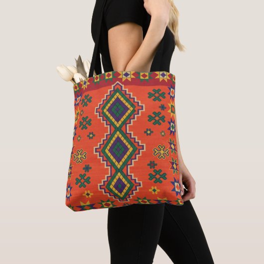 Moroccan Harmony in Orange Tote Bag (Dichtbij)