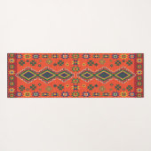 Moroccan Harmony in Orange Yogamat (Achterkant (horizontaal))