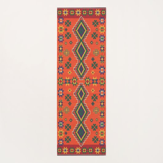 Moroccan Harmony in Orange Yogamat (Achterkant)
