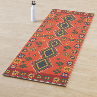 Moroccan Harmony in Orange Yogamat