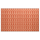 Moroccan Ikat Damask Pattern, Mandarijns Oranje Stof (Yard (91,4 cm))