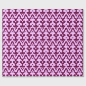 Moroccan Ikat Damask Pattern, Plum en Orchid Cadeaupapier (Vlak)