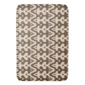 Moroccan Ikat Damask Pattern, Taupe en Beige Badmat (Voorkant Verticaal)