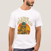 Moroccan Lion Pride – I Love Morocco Bold T-shirt (Voorkant)